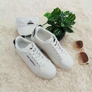Karl Lagerfeld White and Black Casual Sneakers
